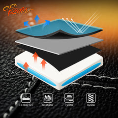 Gel Seat C.C. RIDER Softail Step Up Seat 2 Up Seat Diamond Stitching For Softail Street Bob FXBB Standard FXST Models 2018-2025