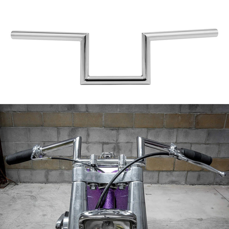 Jammer 1" Wide Z-Bar 6" Rise 60's Handlebar Non-dimpled Fits For Harley 1" Clamp