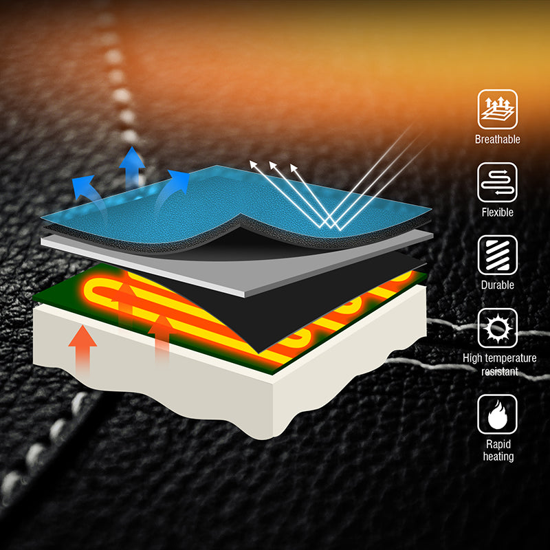 Heated Seat C.C. RIDER Honda Gold Wing Tour One Piece 2 up Seat Color Lining 2018-2024