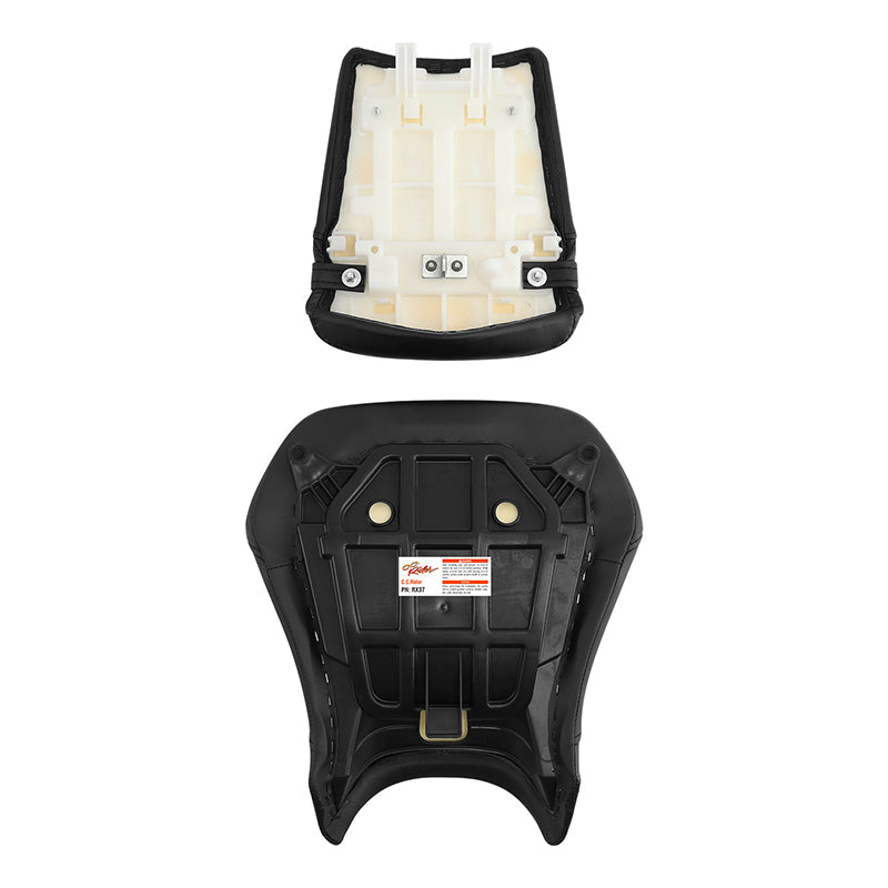 C.C. RIDER YZF R1 Front And Rear Seat For YAMAHA YZFR1 Black Lattice Stitching, 2002-2003