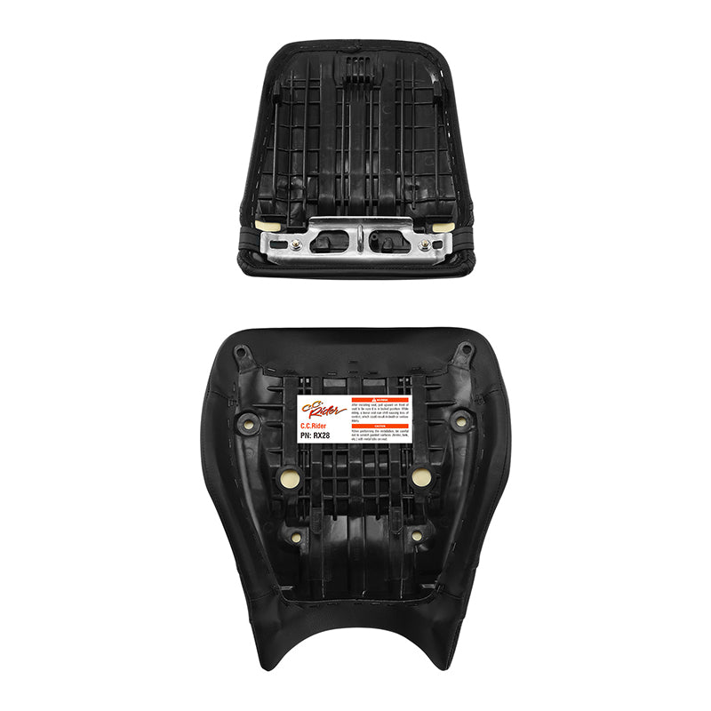 C.C. RIDER CBR1000RR Two Piece Seat Black Carbon Fiber For Honda CBR1000RR, 2004-2007