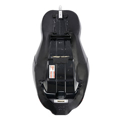 C.C. RIDER Touring Seat Driver Passenger Seat 2 Up Seat Black Red Lattice Stitching For FL Touring Road King Electra Glide Road Glide, 2009-2023