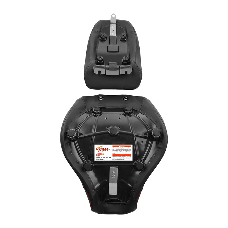 C.C.RIDER Softail Fat Boy Passenger And Driver Seat Deep Bucket Design Two Piece Seat For Harley Fatboy 114 FLFB FLFBS, 2018-2025