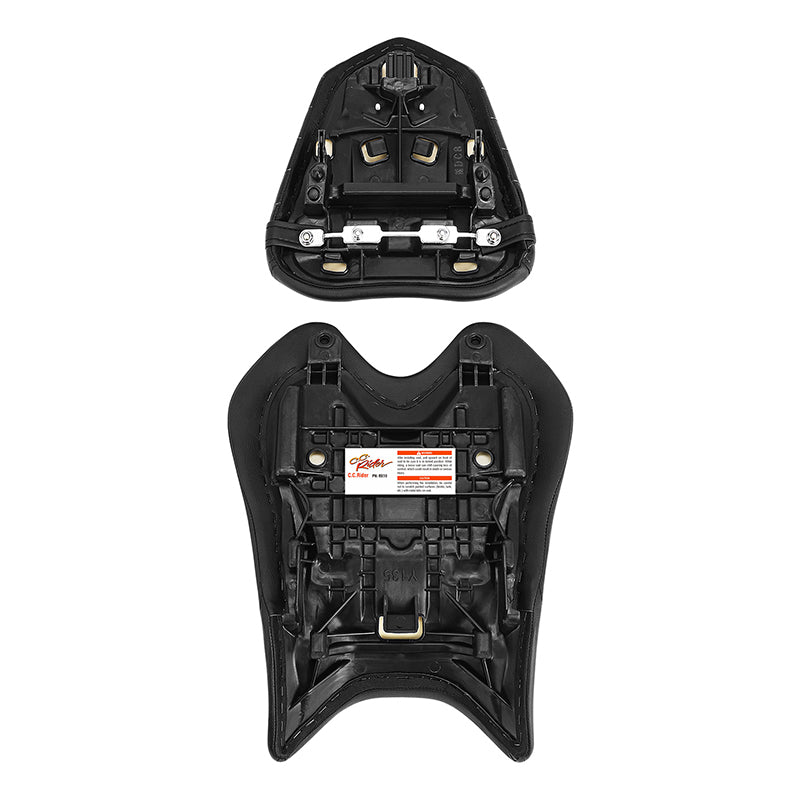 C.C. RIDER YZF R6 Front And Rear Seat For YAMAHA R6 YZFR6 Honeycomb, 2008-2016