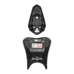 C.C. RIDER Ninja 400 Z400 Front And Rear Seat Fit For Kawasaki Ninja400 Black White, 2018-2024