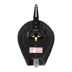 C.C.RIDER Sportster Seat Front Solo Seat Driver Rider Cushion Orange Honeycomb Stitching, 2010-2023 XL models