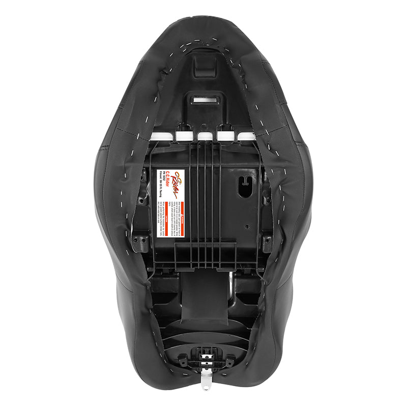 C.C. RIDER Touring Seat 2 Up Seat Driver Passenger Seat Homeycomb For Harley CVO Road Glide Electra Glide Street Glide Road King, 2009-2023