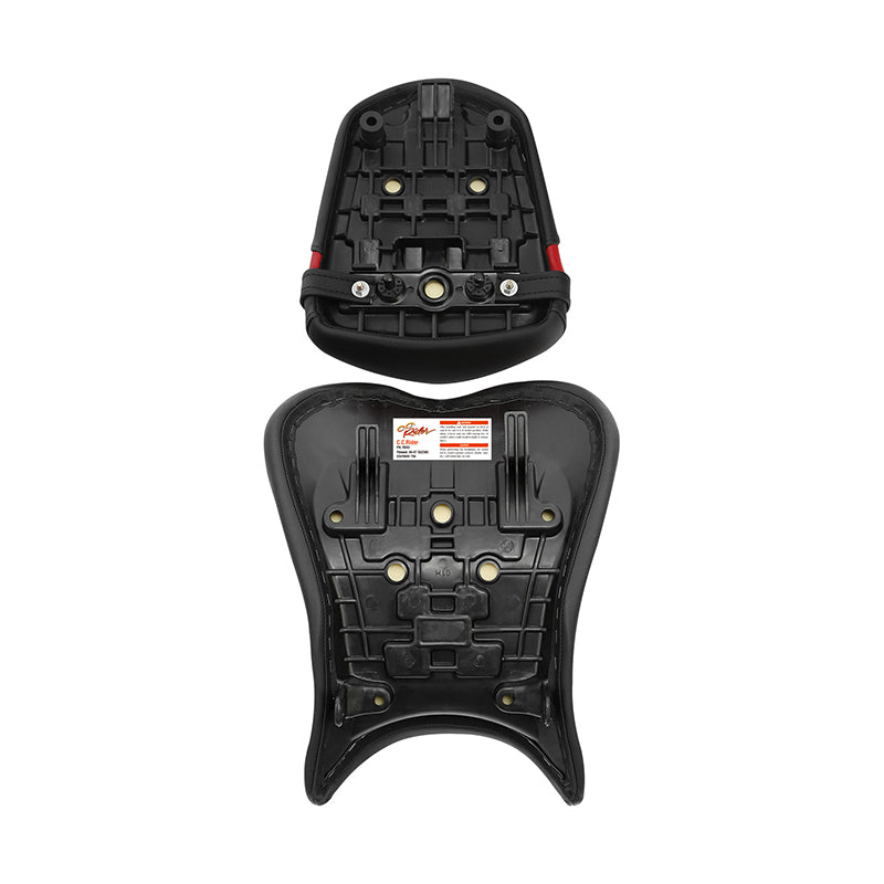 C.C. RIDER GSX-R750 GSX-R600 Front And Rear Seat Fit For SUZUKI GSXR750 GSXR600 Black Blue Carbon Fiber, 2006-2007