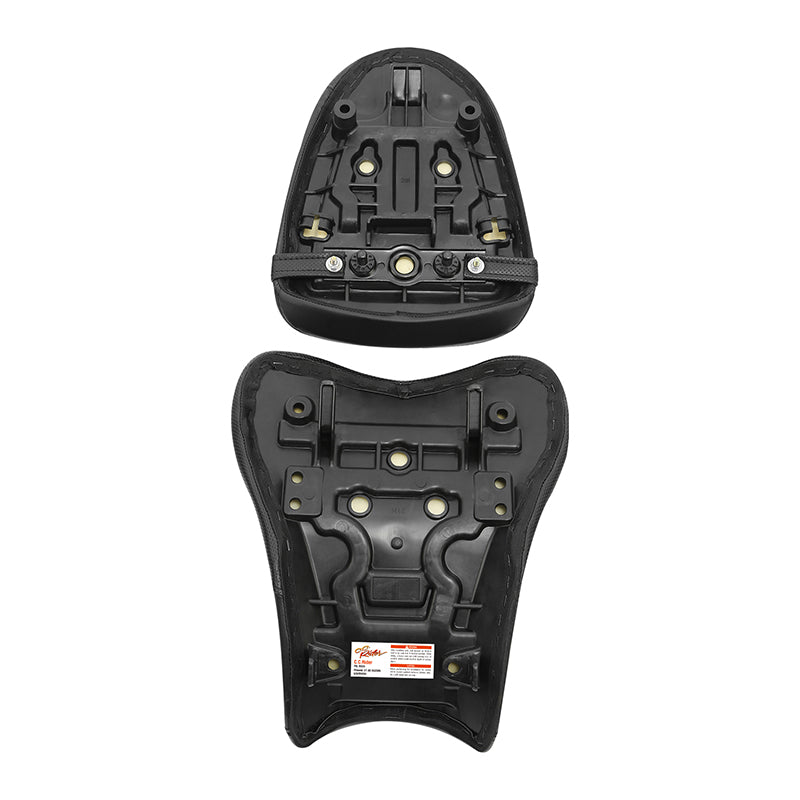 C.C. RIDER GSX-R1000 Front And Rear Seat Fit For SUZUKI GSXR1000 Black Lattice Stitch, 2007, 2008