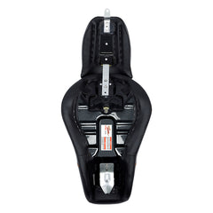 C.C.RIDER Sportster Two Piece Two Up Red Circle Stitching Seat Passenger Seat For XL883N Models, 2016-2023