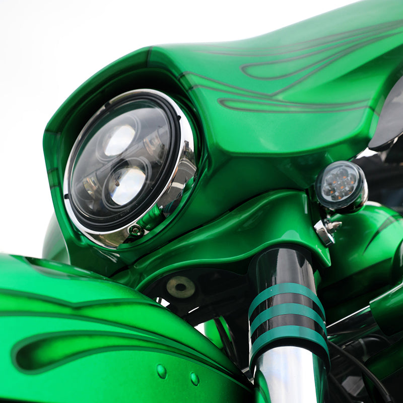 HR3 Flake Candy Green Complete Body Fairing Kit For Harley CVO Street Glide FLHXSE 14-23
