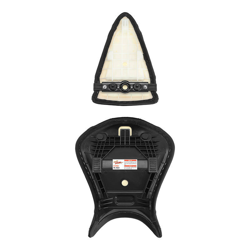 C.C. RIDER Ninja ZX6R Front And Rear Seat For Kawasaki Black Diamond Stitch, 2007-2008