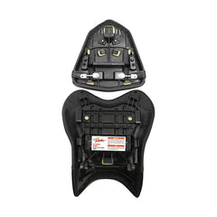C.C. RIDER YZF R6  Front And Rear Seat Fit For YAMAHA R6 Black Carbon Fiber Stitching, 2006, 2007
