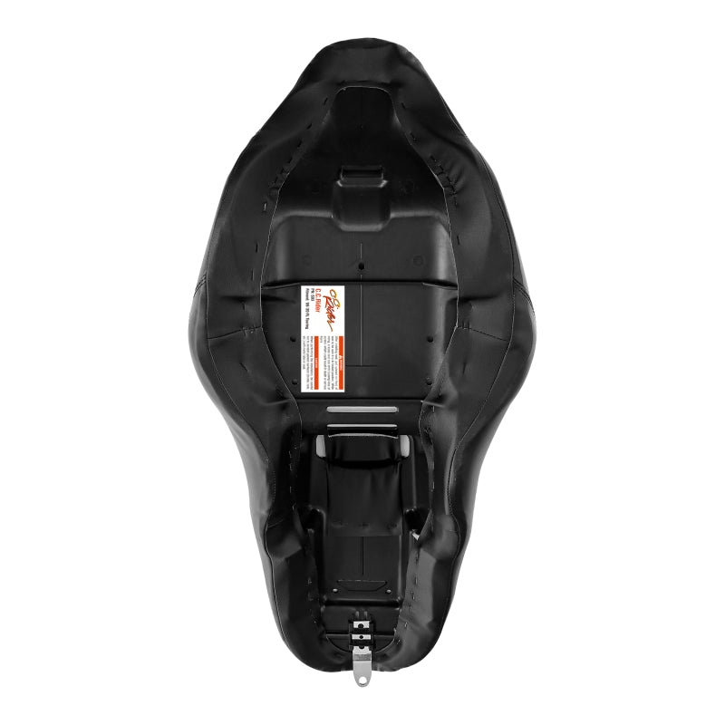C.C. RIDER Touring Seat 2 up Seat Driver Passenger Seat Bareback Gator For Harley Touring Street Glide Road Glide Electra Glide, 2008-2023