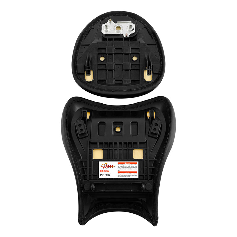 C.C. RIDER GSX1300R Front And Rear Seat Fit For SUZUKI Hayabusa GSX1300R Black Lattice Stitching, 2008-2020