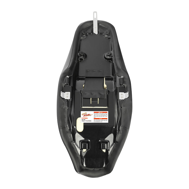 C.C. RIDER Indian Seat One Piece 2 Up Seat Red Honeycomb Stitching For Indian Chieftain Models, 2014-2025