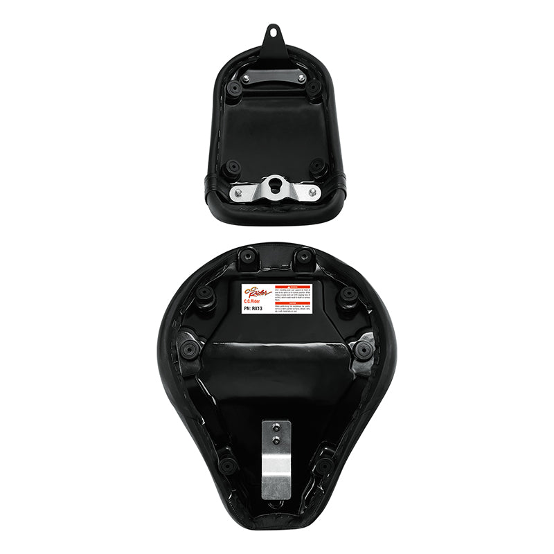C.C. RIDER CM300 Front And Rear Seat Fit For Honda Rebel 300 CMX300 Black Trimming, 2017-2024