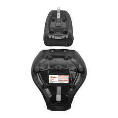 C.C.RIDER Softail Passenger And Driver Seat Lattice Stitching Two Piece Seat  For Harley Fatboy 114 FLFB FLFBS, 2018-2025