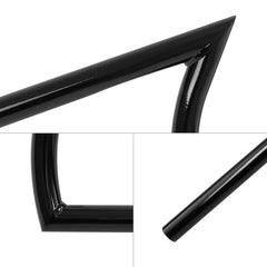 Custom Chrome 1" Handlebar Z style Gloss Black Chrome Fits For Harley Chopper Bobber Softail Dyna Sportster Black