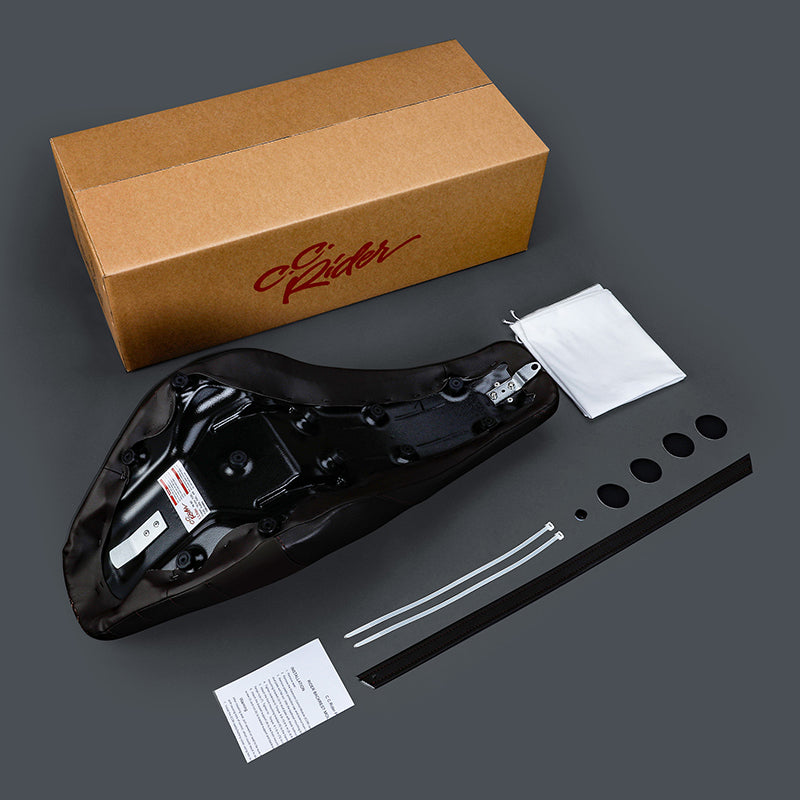 C.C. RIDER Softail Seat 2 up Double Diamond Stitch Driver And Passenger Seat Street Bob 114 FXBB 2018-2025