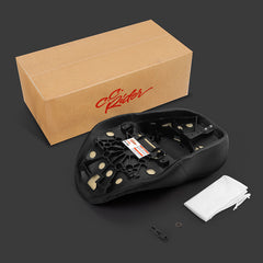 Dual Gel Seat C.C. RIDER Touring Seat One Piece 2 Up Seat Driver Passenger Seat Honeycomb For Street Glide Road Glide, 2023-2025