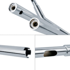 Custom Chrome 14"Rise 1-1/4" T-Bar Handlebar Bar Fits For Harley Softail Chopper