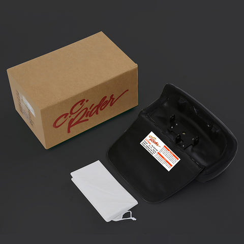 C.C. RIDER Razor Chopped Pack Trunk Backrest Passenger Backrest Pad For Harley Touring CVO Road King Road Glide Electra Glide, 1997-2013