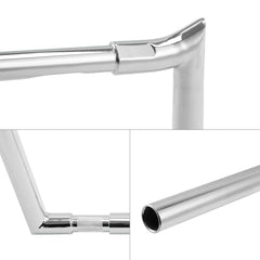 Jmamer 1-1/4" Diablo Handlebar Fit For Harley Springers 13” Rise 1" Clamp Chrome