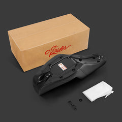 C.C. RIDER Dyna Step Up Seat 2 Up Seat Black Diamond Stitching For Dyna Wide Glide Super Glide, 1996-2003