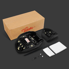 Heated Seat C.C. RIDER Touring Seat Two Piece 2 Up Seat Driver Solo Seat Passenger Seat Carbon Fiber Pattern For CVO Street Glide CVO Road Glide, 2023-2025