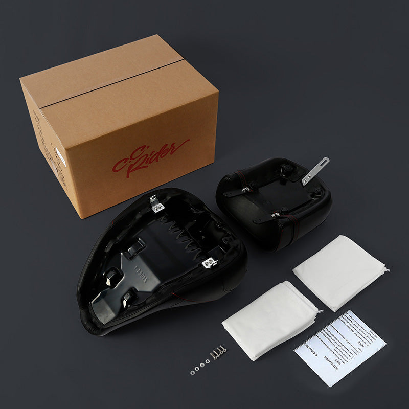 C.C. RIDER Indian Seat 2 Piece 2 Up Seat Honeycomb Stitiching For Indian Chieftain Dark Horse Chieftain Limited Chieftain Elite Springfield, 2014-2025