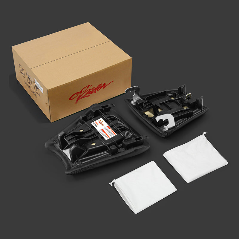 C.C. RIDER CBR600FS CBR600FR CBR600F4i Two Piece Seat Black Lattice For Honda, 2001-2003