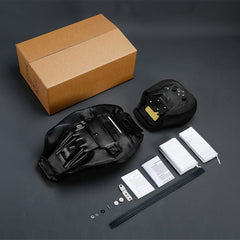 C.C. RIDER Touring Seat Two Piece 2 Up Seat Low Profile Driver Passenger Seat Bulllet For Road Glide Street Glide Road King, 2009-2023