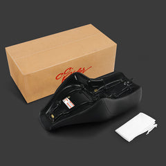 C.C. Rider BMW R18B R18 Transcontinental One Piece Seat Rider Passenger Seat Pillion Cushion Honeycomb Stitching, 2020-2024