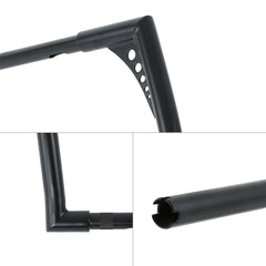 Custom Chrome 1-1/4" Fat 16" Rise Handlebar Bar Matte Black Fit For Harley Softail Dyna Sportster XL