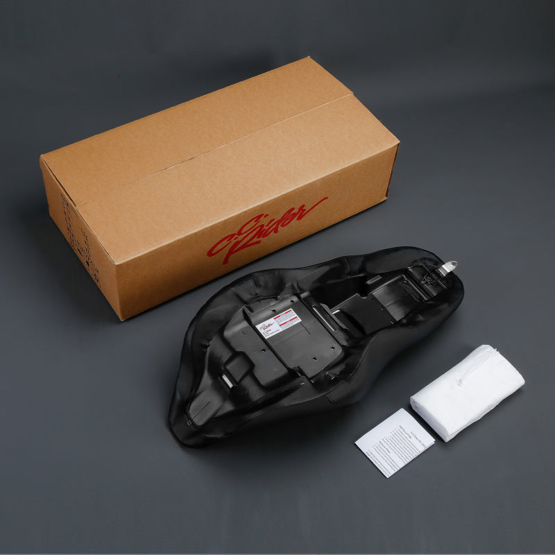 C.C. RIDER Touring Seat 2 up Seat Driver Passenger Seat Bareback Gator For Harley Touring Street Glide Road Glide Electra Glide, 2008-2023