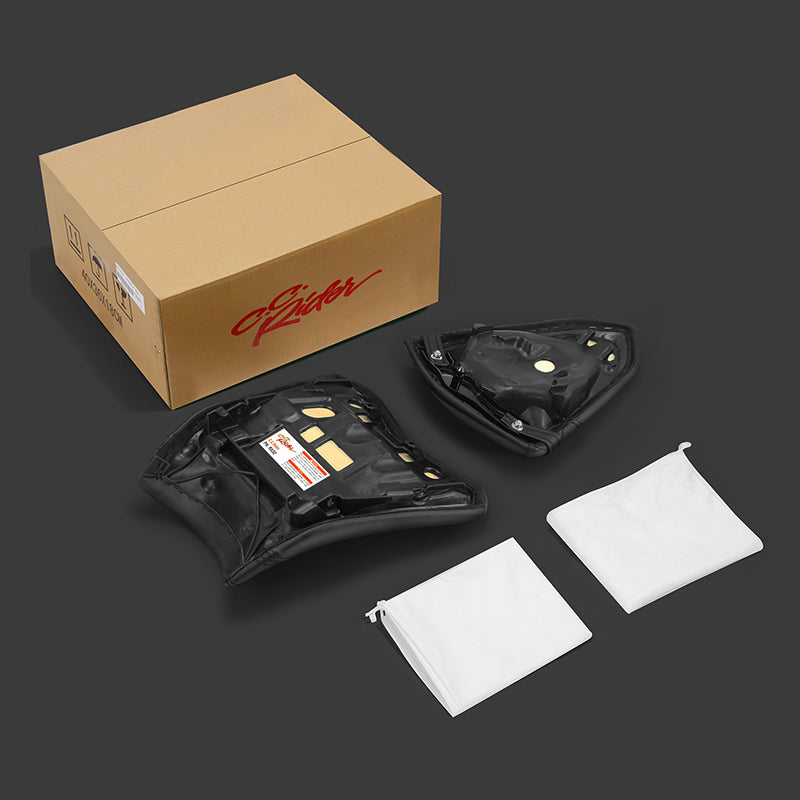 C.C. RIDER Ninja300 EX300 Front And Rear Seat For Kawasaki Black Diamond Stitch, 2013-2017
