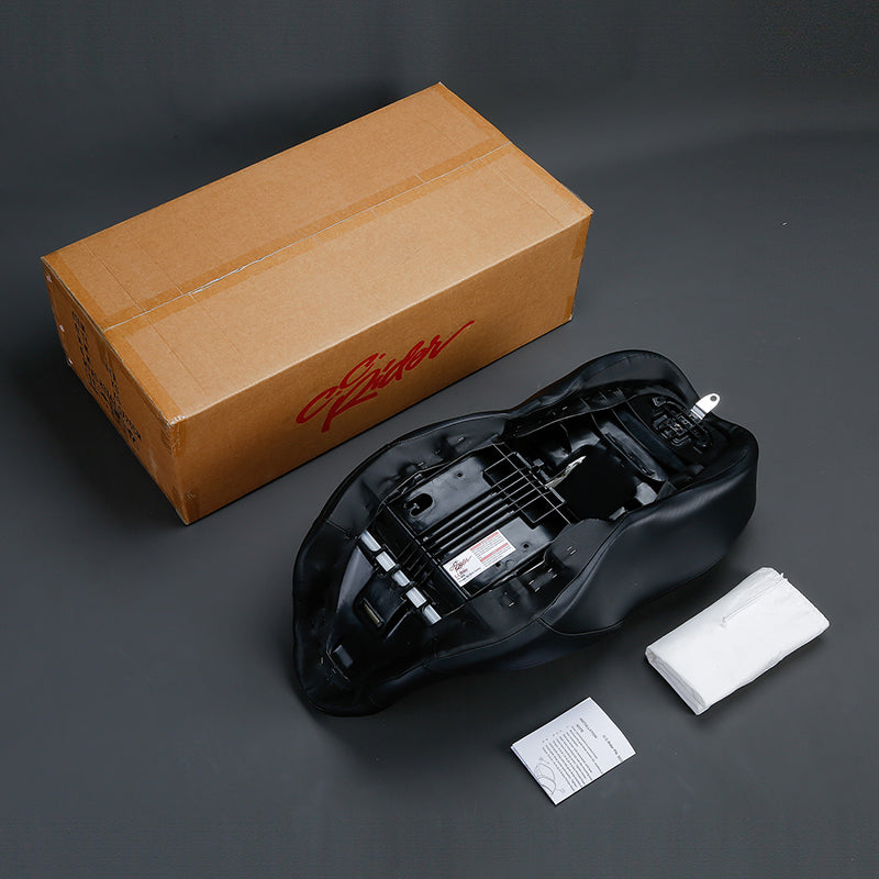 Gel Seat C.C. RIDER Touring Seat 2 Up Seat Driver Passenger Seat For Harley CVO Road Glide Electra Glide Street Glide Road King Lattice, 2009-2023