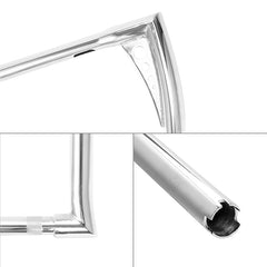 Custom Chrome 1.25" Fat Handlebar 14" Rise Hanger Bar Chrome Gloss Black Fit For Harley Electra Glide FLHT