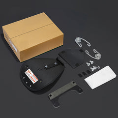 C.C. Rider Alcantara Solo Spring Seat for Harley Dyna Super Glide/Wide Glide 2007-2017 (Black Stitching)