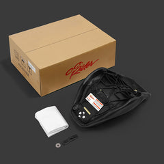C.C. RIDER Softail Seat Low Rider Solo Seat Bright Gold Diamond For FXLR FXLRS FXLRST, 2018-2025