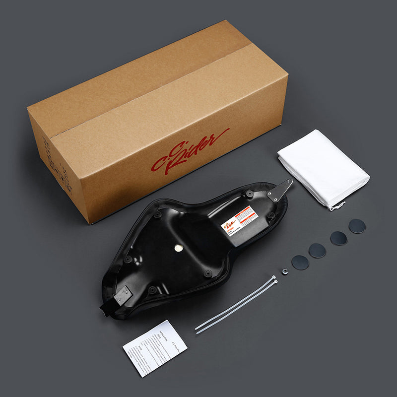 C.C. RIDER Sportster Seat 2 up Seat Iron 883 Iron 1200 XL883 XL1200 Bobbor Seat, 2004-2023
