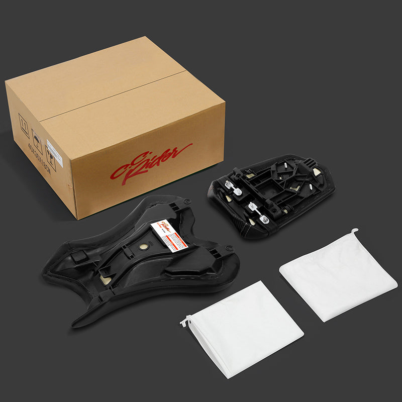 C.C. RIDER YZF R1 Front And Rear Seat For YAMAHA YZFR1 Black Lattice, 2004-2006