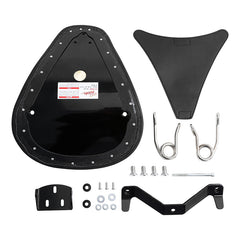 C.C. RIDER Sportster Seat Solo Spring Seat Classic Brown Diamond Stitch For Iron 883 Iron 1200 Bobber Seat Chopper Seat 2004-2024