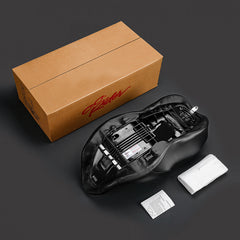 C.C. RIDER Touring Seat 2 Up Seat Driver Passenger Seat Homeycomb For Harley CVO Road Glide Electra Glide Street Glide Road King, 2009-2023