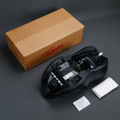 C.C. RIDER Touring Seat 2 Up Seat Driver Passenger Seat Double Roll For Harley CVO Road Glide Electra Glide Street Glide Road King, 2009-2023