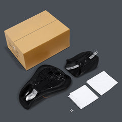 C.C.RIDER Sportster Two Piece Two Up Red Circle Stitching Seat Passenger Seat For XL883N Models, 2016-2023