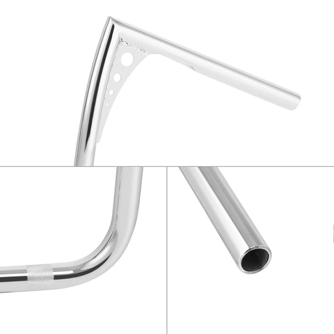 Custom Chrome 1"Handlebar 15"Rise Ape Hanger Bar Chrome Fits For 82-13 Harley Touring FLH/FLHT