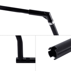Santee 12" Rise Adjustable Ape Hanger Handlebar Matte Black Fit For Harley Dyna FLD