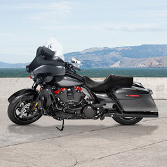 Gel Seat C.C. RIDER Touring Seat 2 Up Seat Driver Passenger Seat For Harley CVO Road Glide Electra Glide Street Glide Road King, 2009-2023